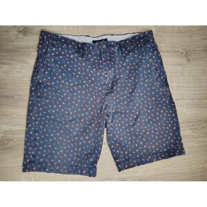 Tommy Hilfiger Men's TH-FLEX Palms Casual Chino‎ Short SIZE 35 Navy palm shorts